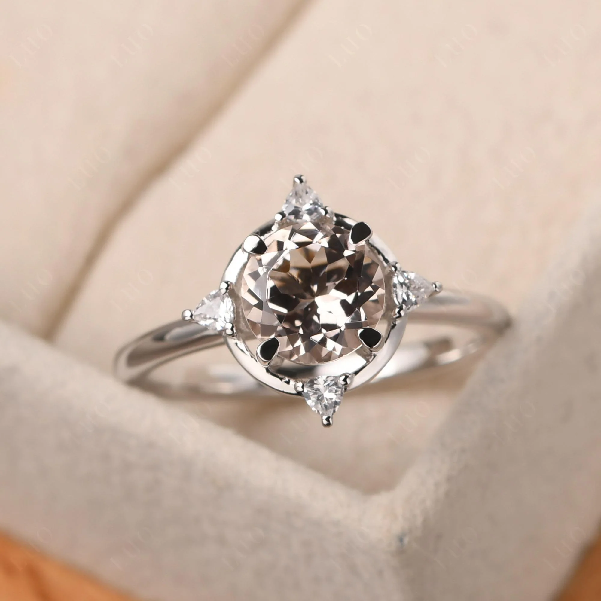 Morganite North Star Ring - Image 10