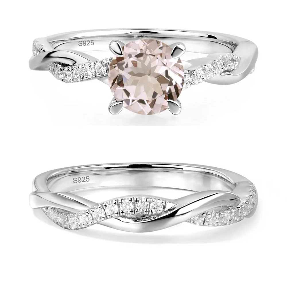 Morganite Twist Ring - Image 27