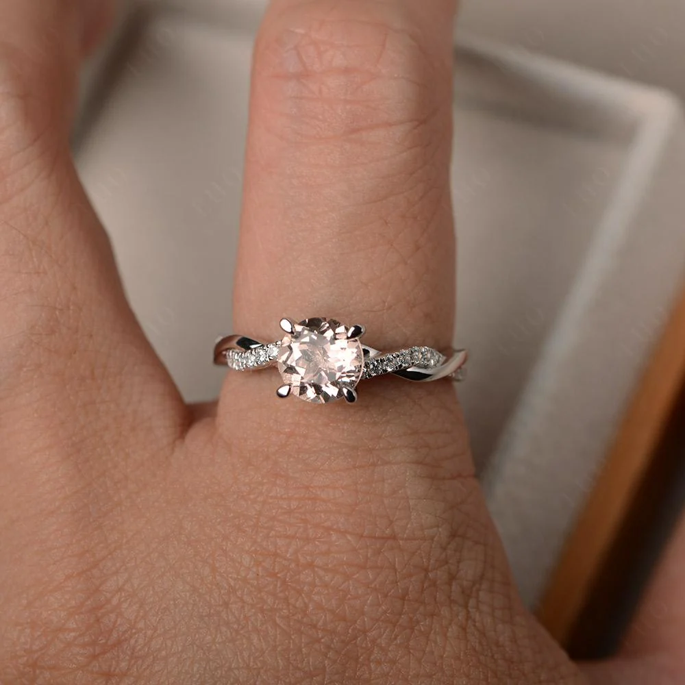 Morganite Twist Ring - Image 32