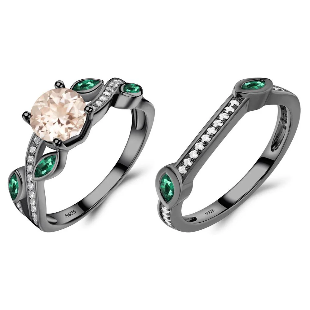 Morganite Twisted Leaf Engagement Ring - Image 23