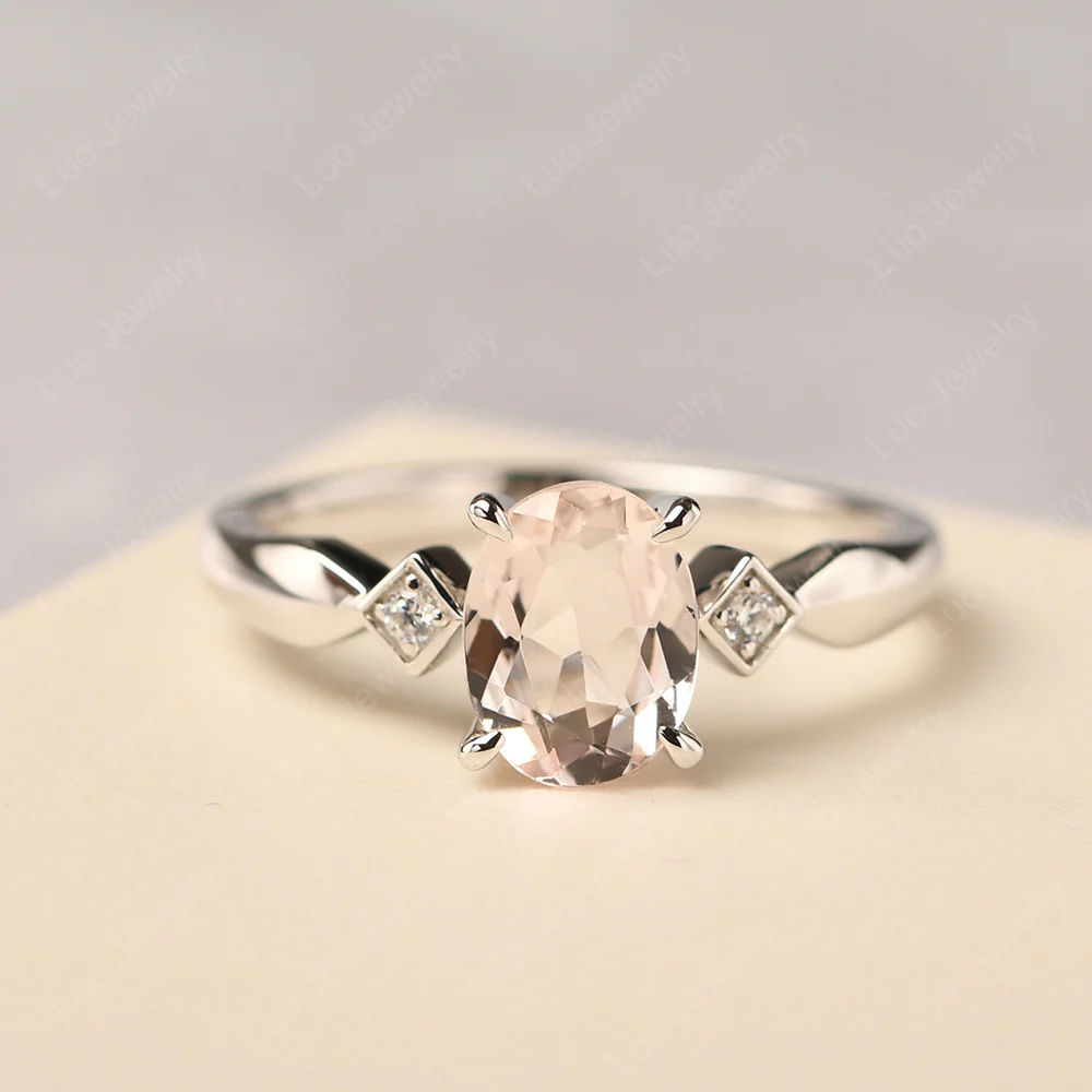 Antique Style Morganite Ring