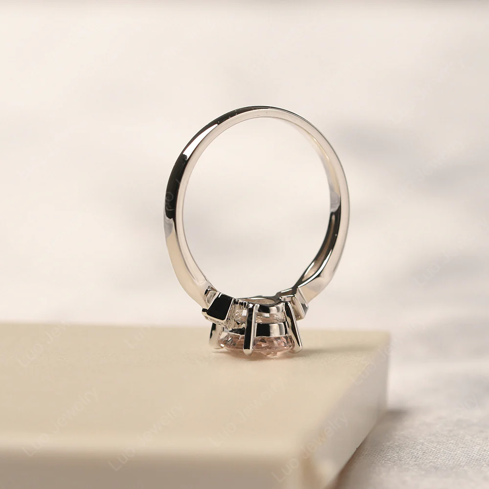 Antique Style Morganite Ring - Image 4