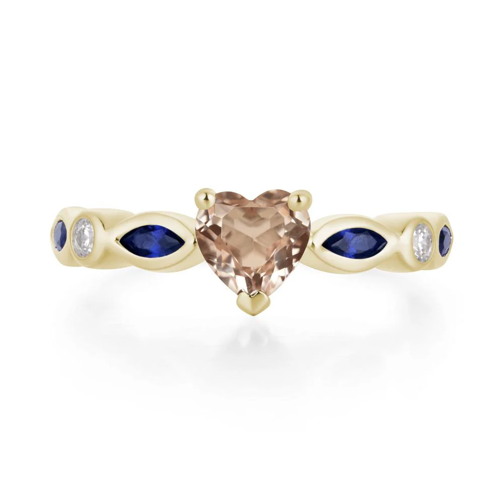 Heart Morganite Ring - Image 4