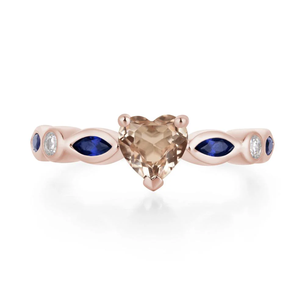 Heart Morganite Ring - Image 5