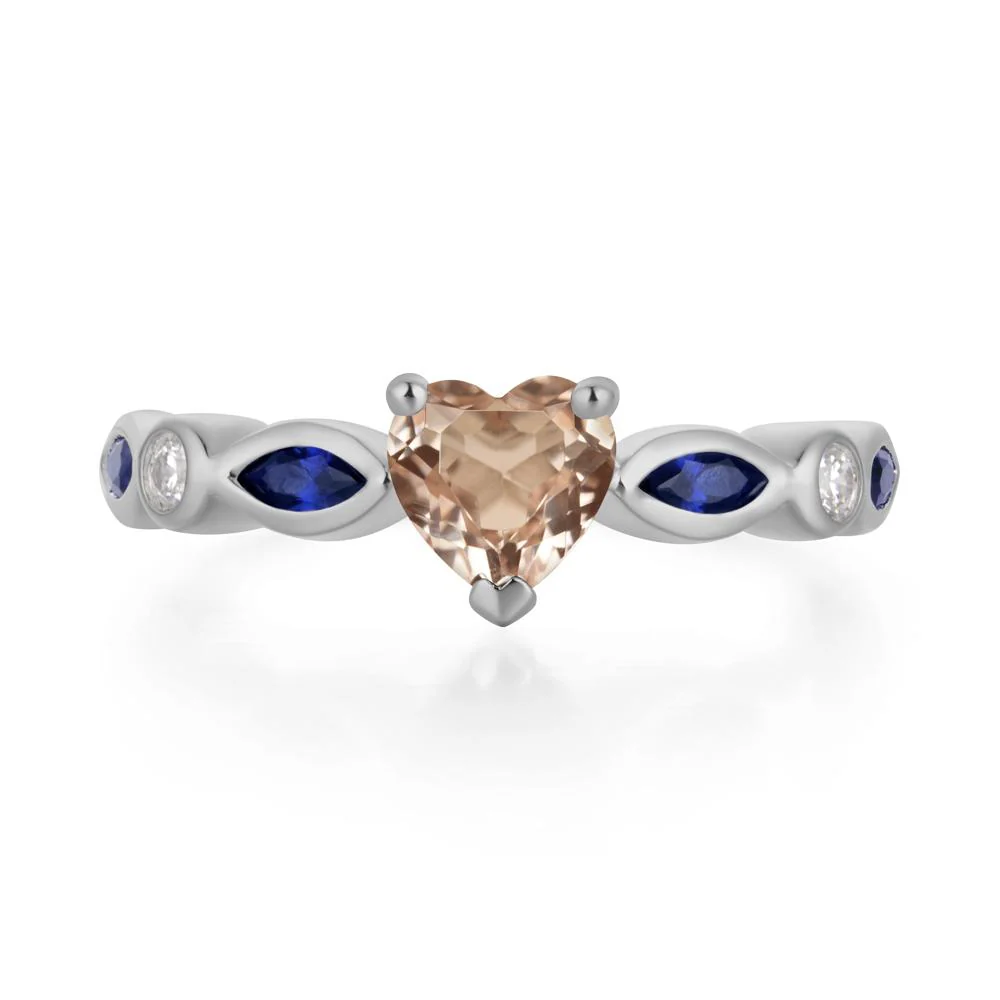 Heart Morganite Ring - Image 6