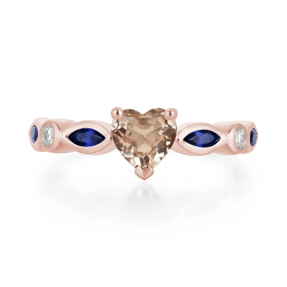 Heart Morganite Ring - Image 9