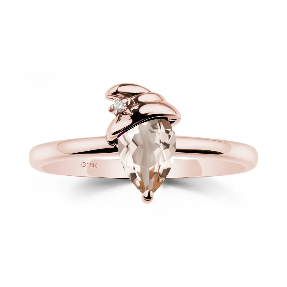 Morganite Ring with Hat Design - Image 5