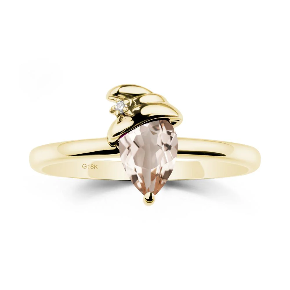 Morganite Ring with Hat Design - Image 7