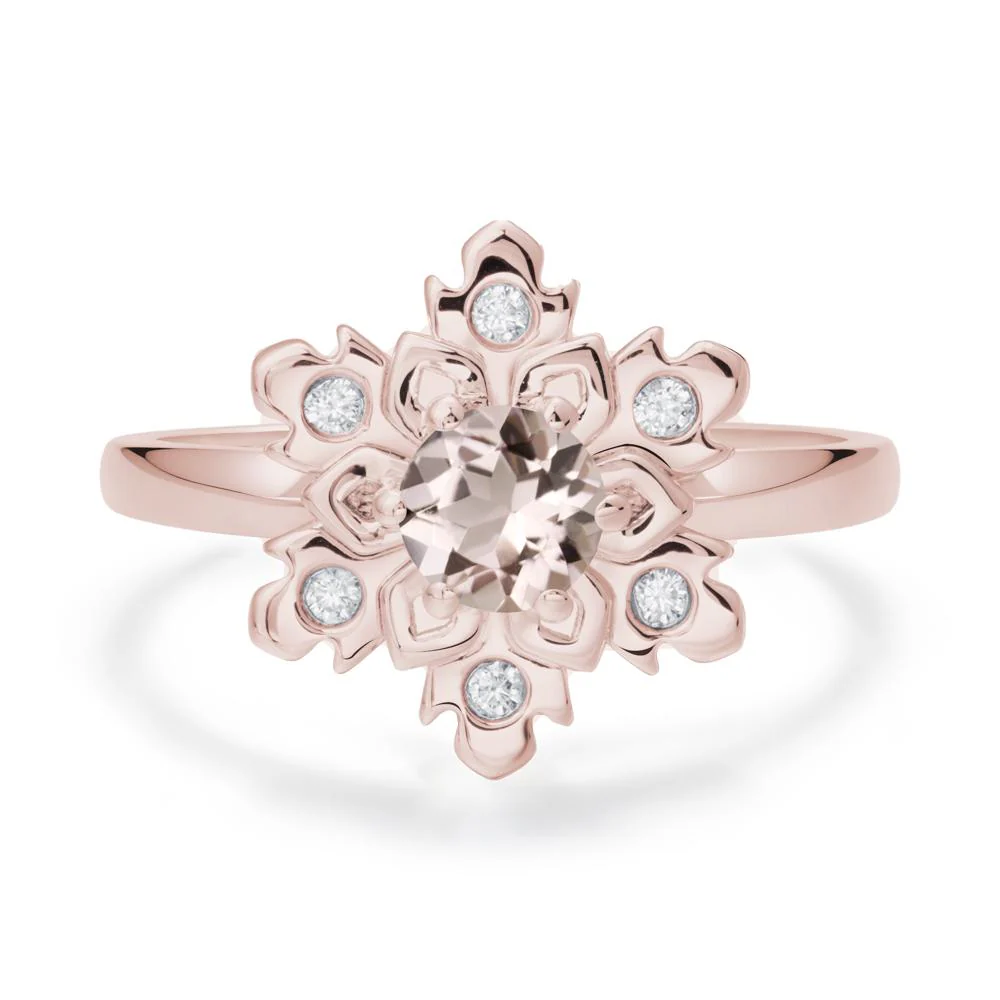 Morganite Snowflake Ring - Image 2