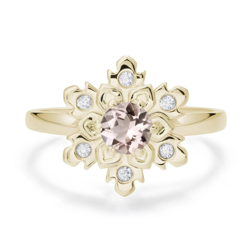 Morganite Snowflake Ring - Image 3
