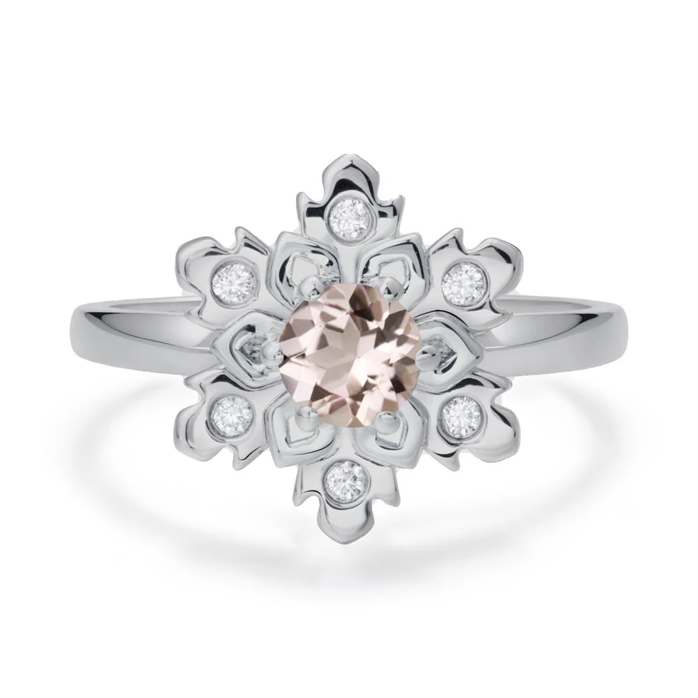 Morganite Snowflake Ring - Image 4