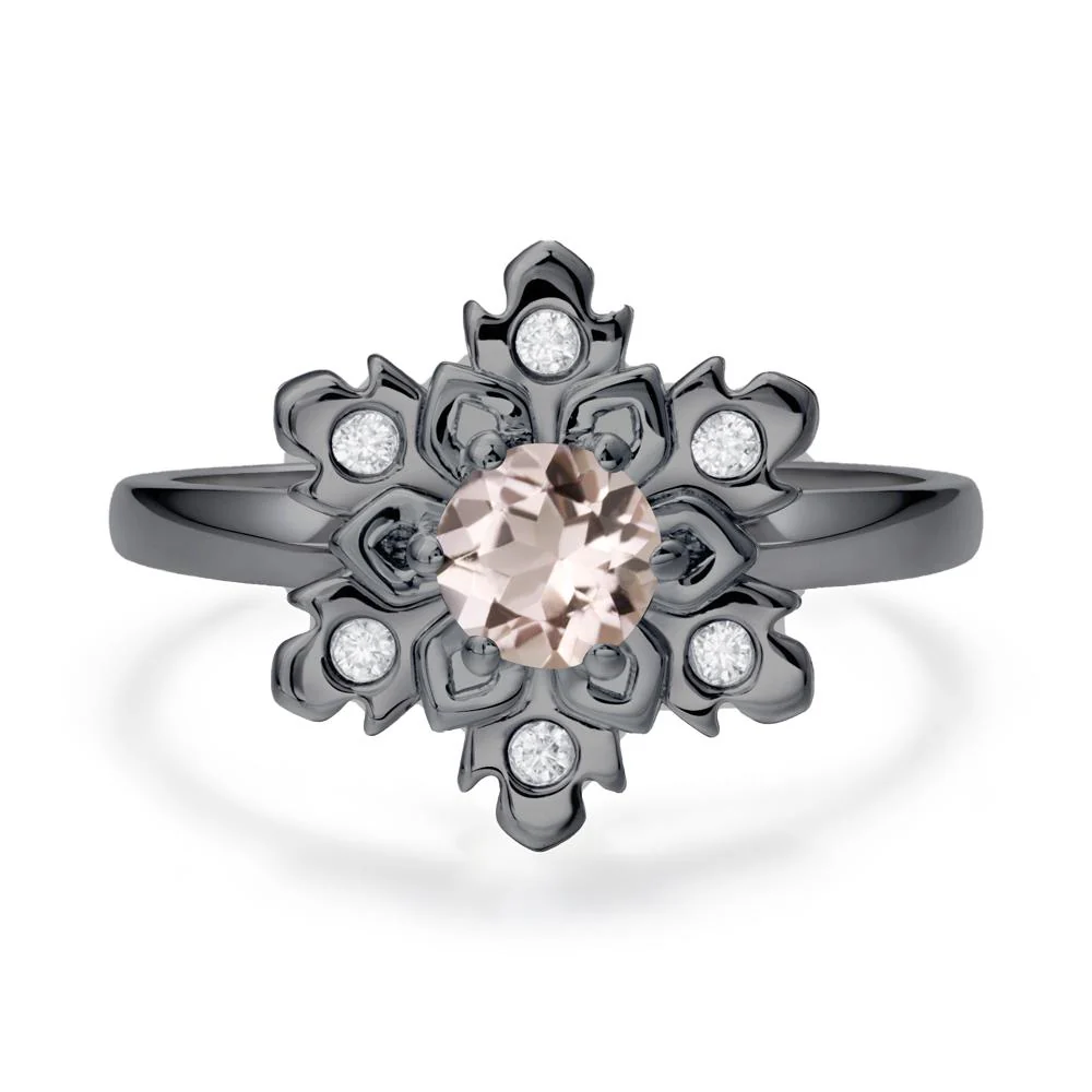 Morganite Snowflake Ring - Image 5