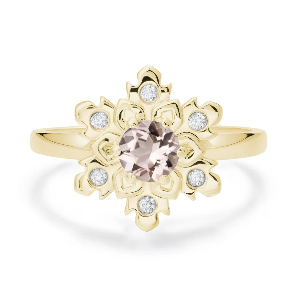 Morganite Snowflake Ring - Image 7