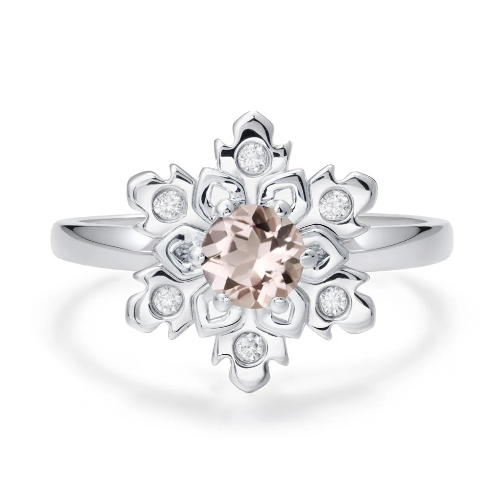 Morganite Snowflake Ring - Image 9