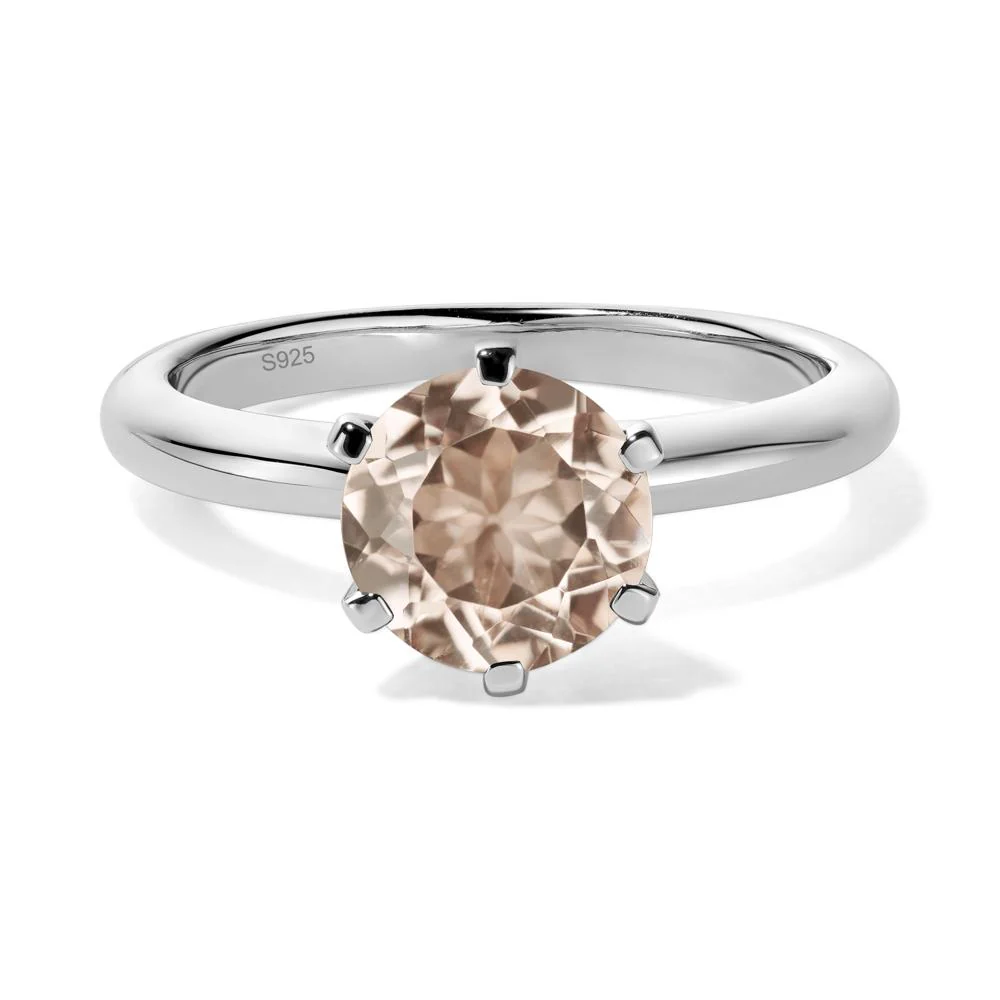 Morganite Classic Solitaire Ring - Image 2