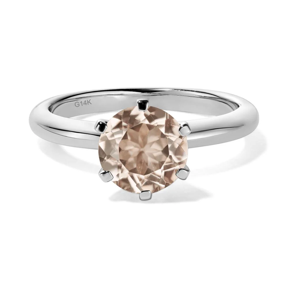 Morganite Classic Solitaire Ring - Image 4