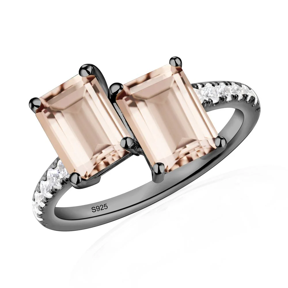 Morganite Toi Et Moi Ring - Image 2