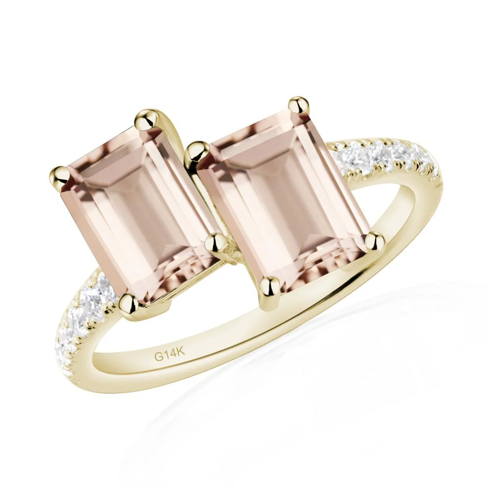 Morganite Toi Et Moi Ring - Image 4