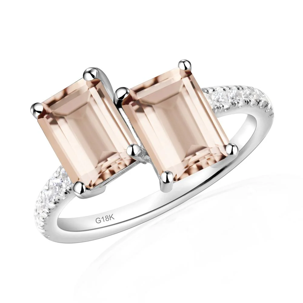 Morganite Toi Et Moi Ring - Image 7