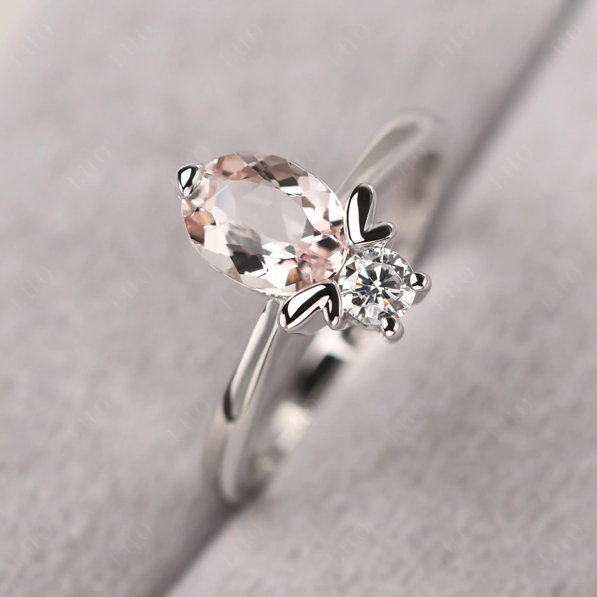 Morganite Bumble Bee Ring - Image 11