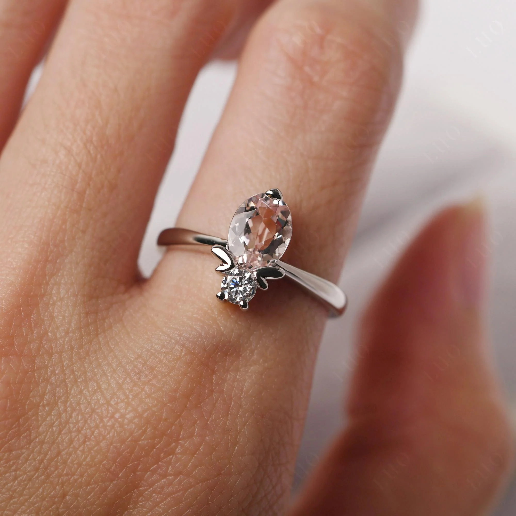 Morganite Bumble Bee Ring - Image 14