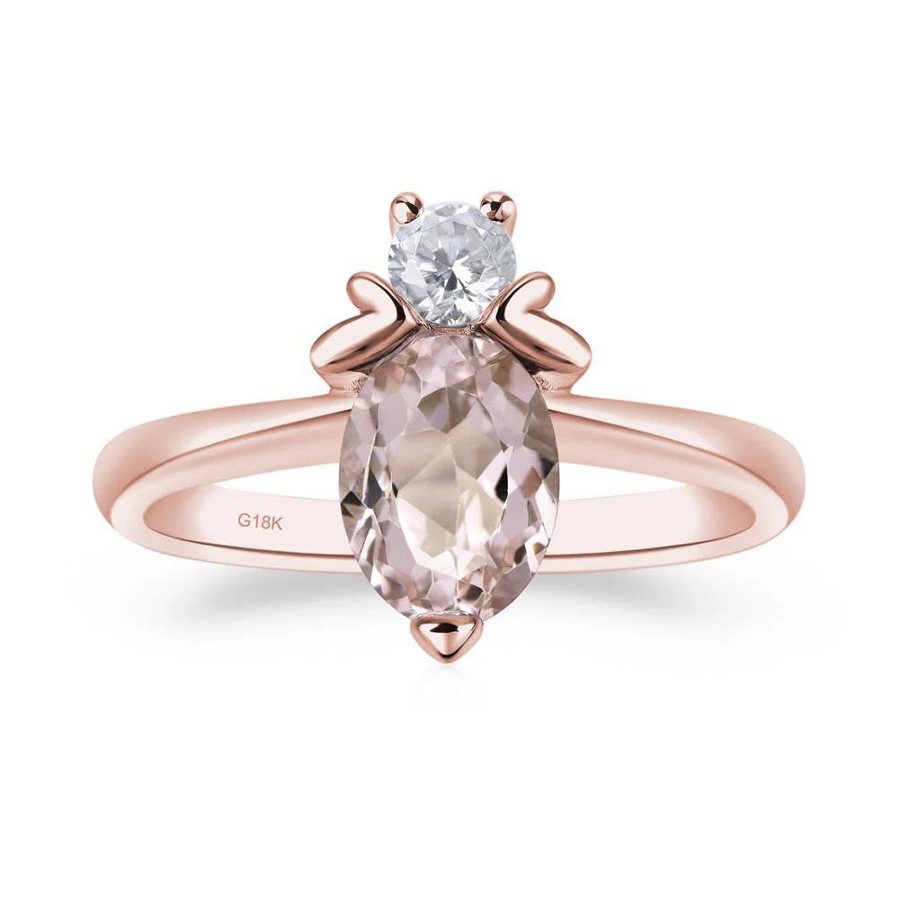 Morganite Bumble Bee Ring - Image 9