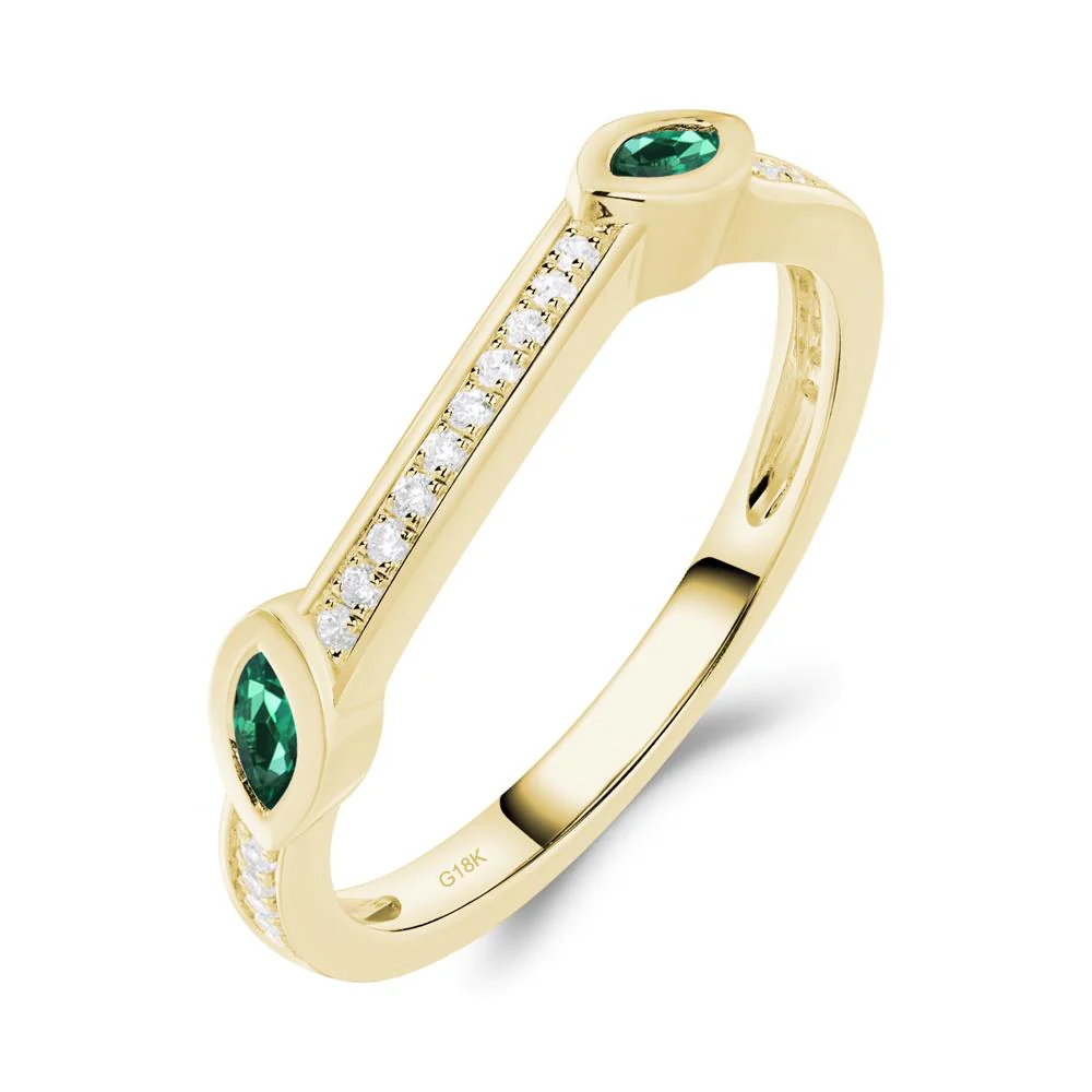 Moss Agate Twisted Leaf Engagement Ring - Image 22