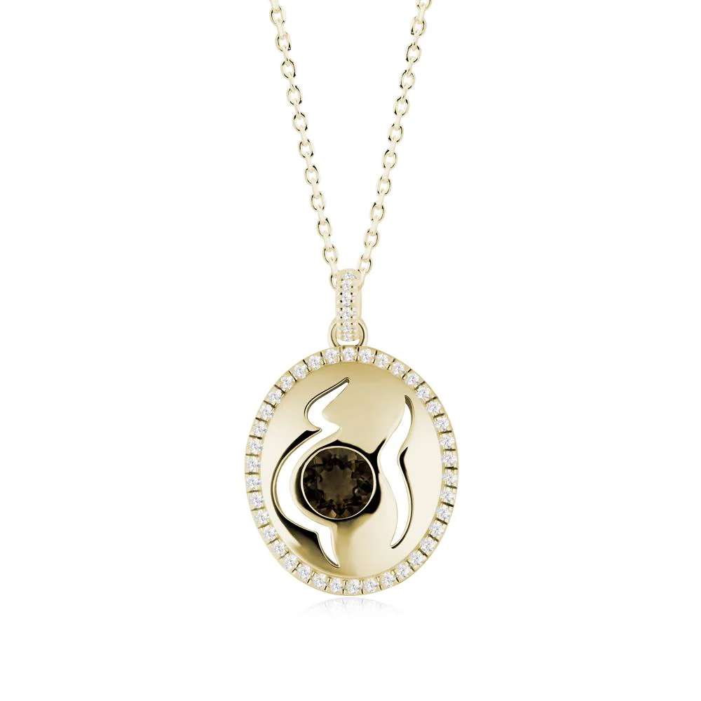 Smoky Quartz Necklace for Pregnant Women - Image 6