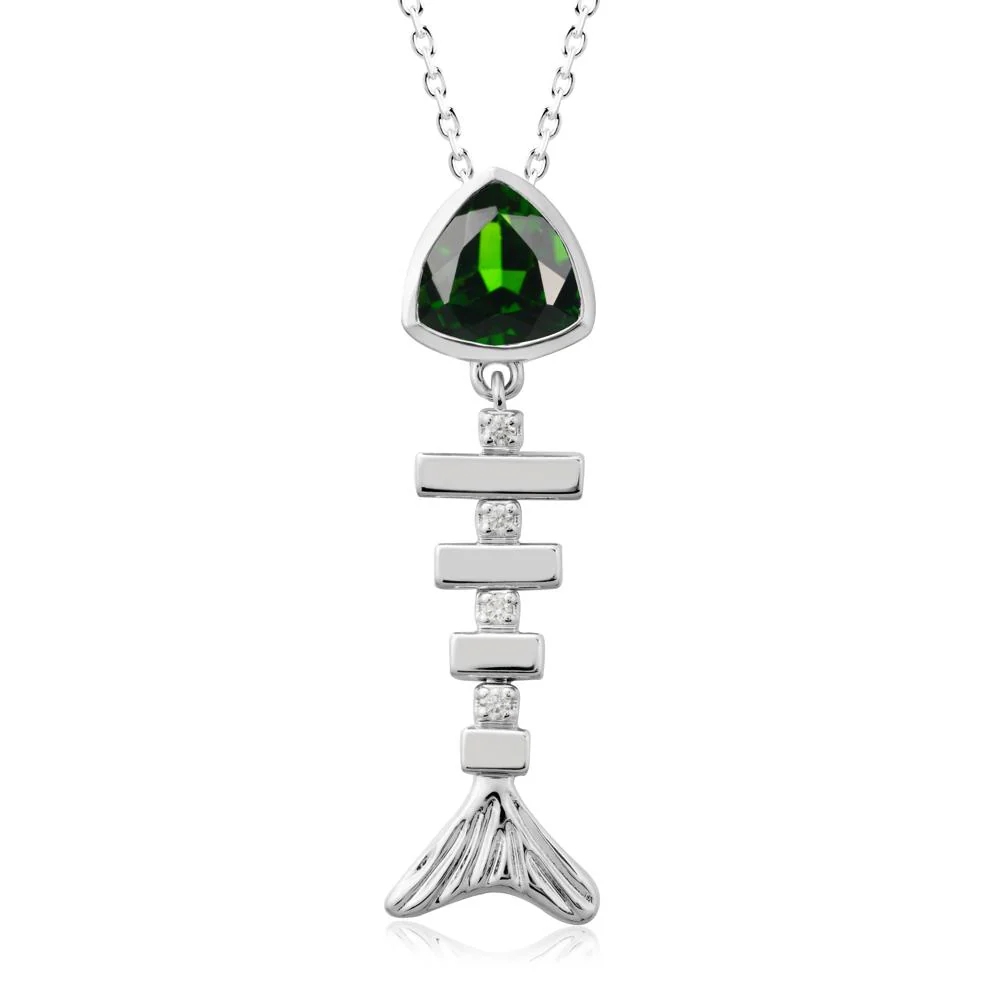 Movable Fishbone Diopside Necklace - Image 3