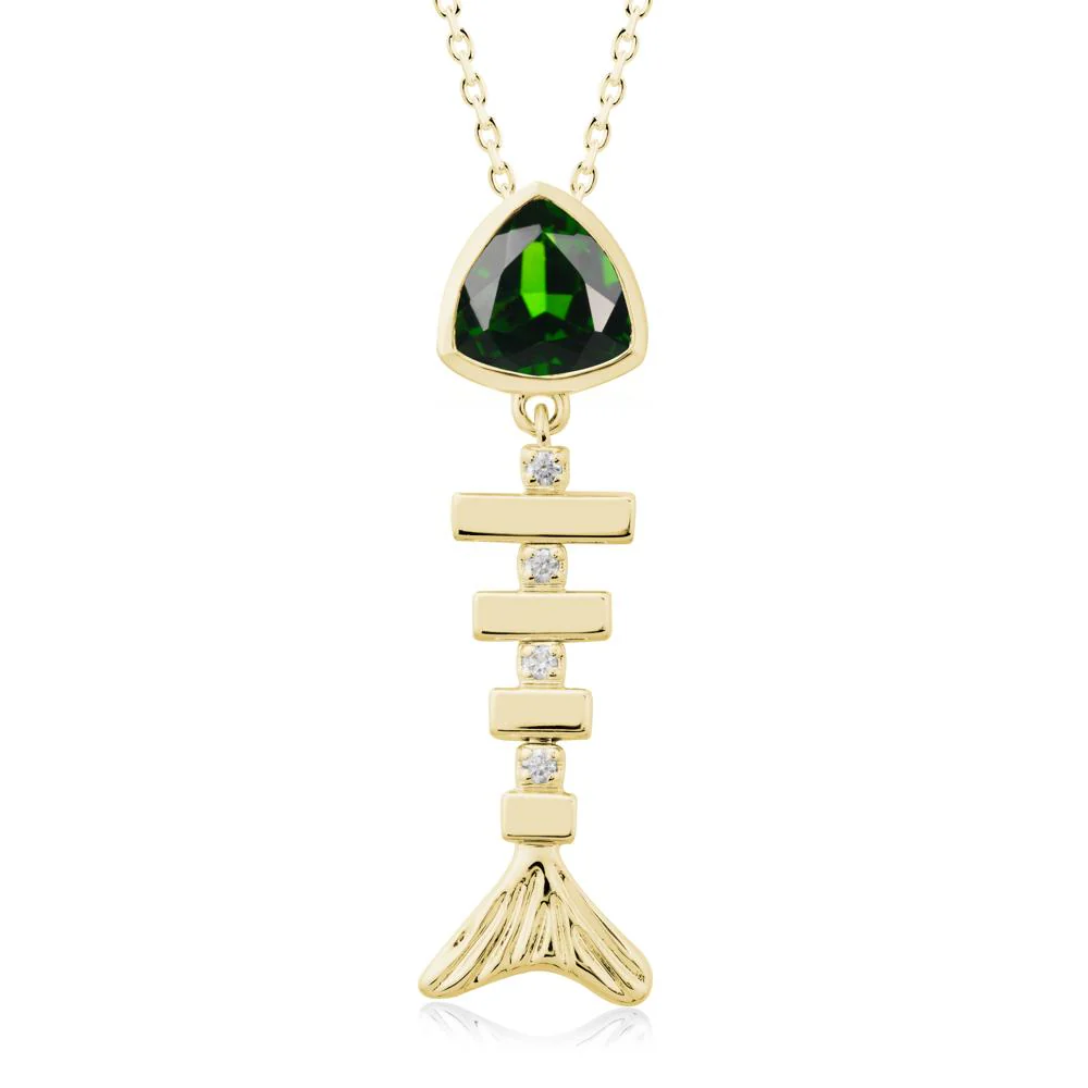 Movable Fishbone Diopside Necklace - Image 7