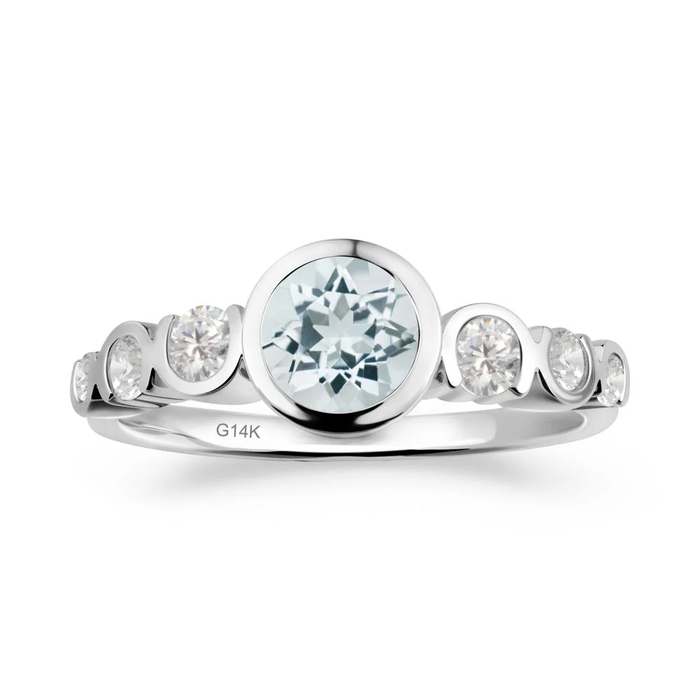 Multi Round Cut Aquamarine Ring - Image 2