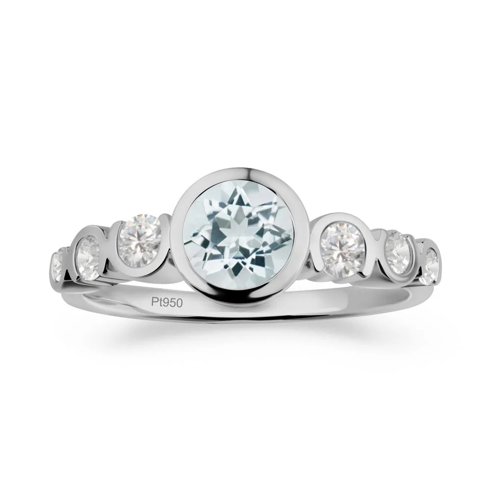 Multi Round Cut Aquamarine Ring - Image 4