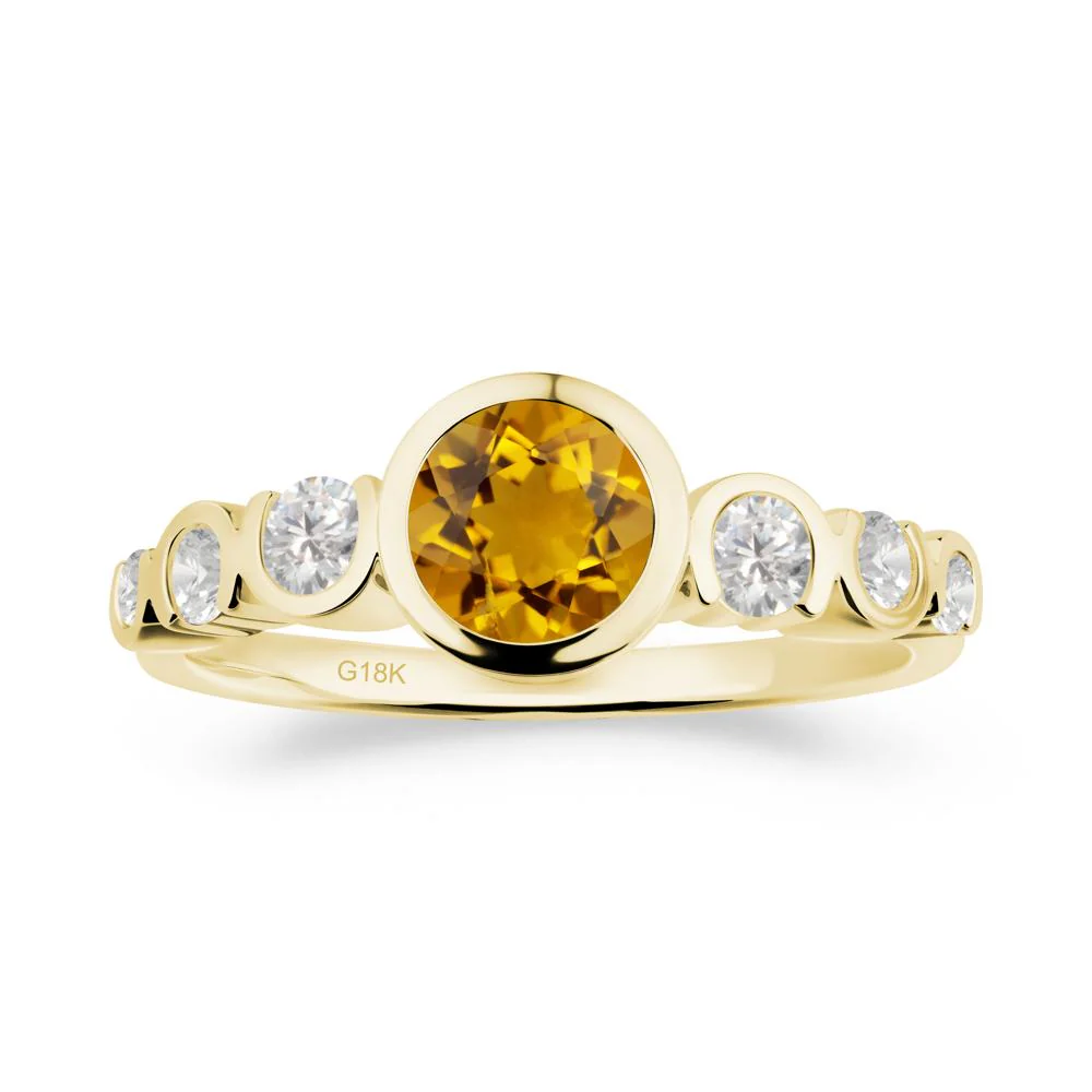 Multi Round Cut Citrine Ring - Image 4
