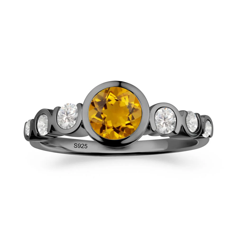 Multi Round Cut Citrine Ring - Image 5