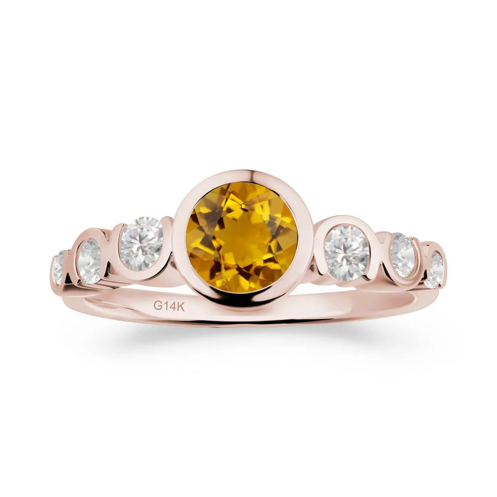 Multi Round Cut Citrine Ring - Image 6