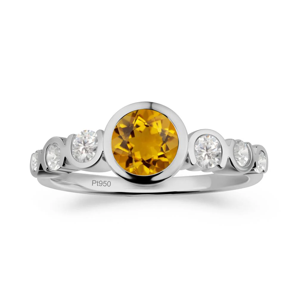 Multi Round Cut Citrine Ring - Image 7