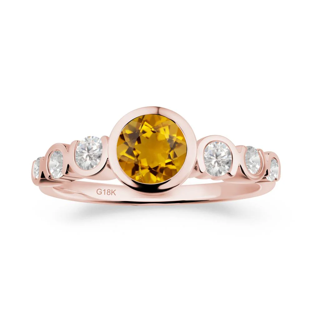 Multi Round Cut Citrine Ring - Image 9