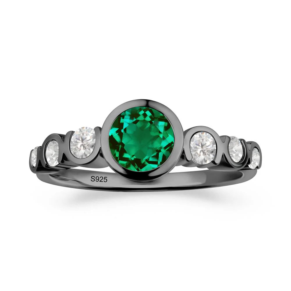 Multi Round Cut Emerald Ring - Image 3
