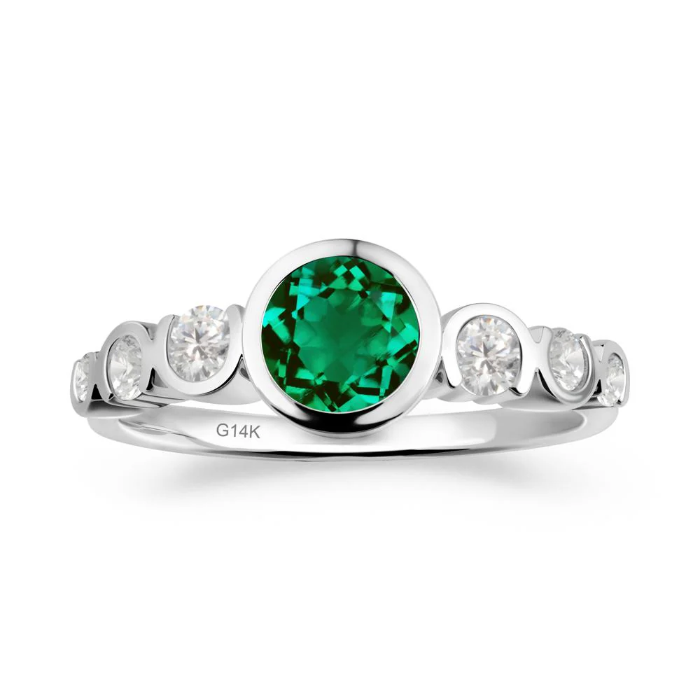Multi Round Cut Emerald Ring - Image 5