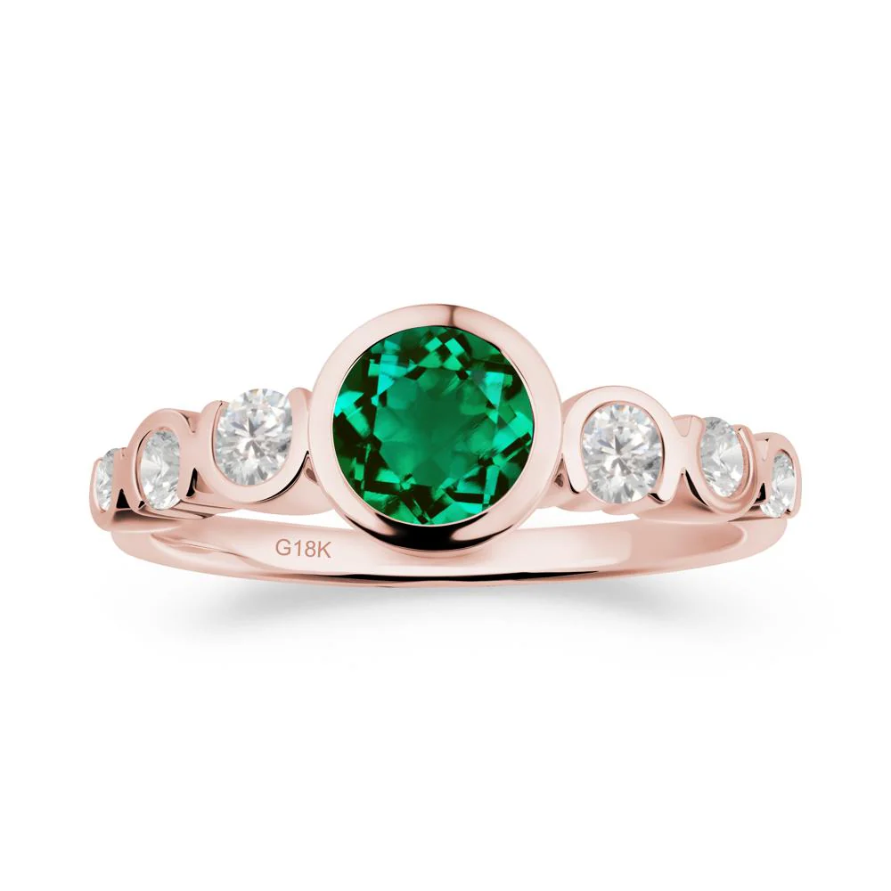 Multi Round Cut Emerald Ring - Image 7
