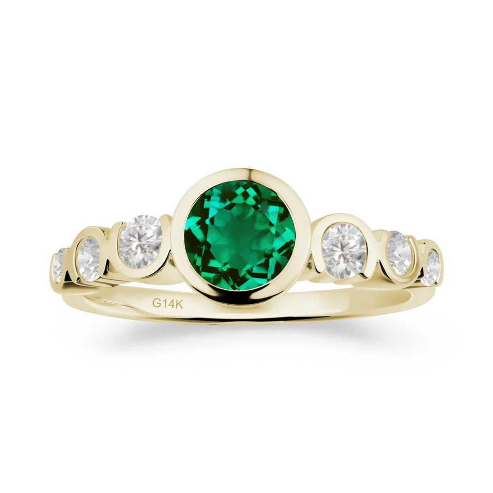 Multi Round Cut Emerald Ring - Image 8