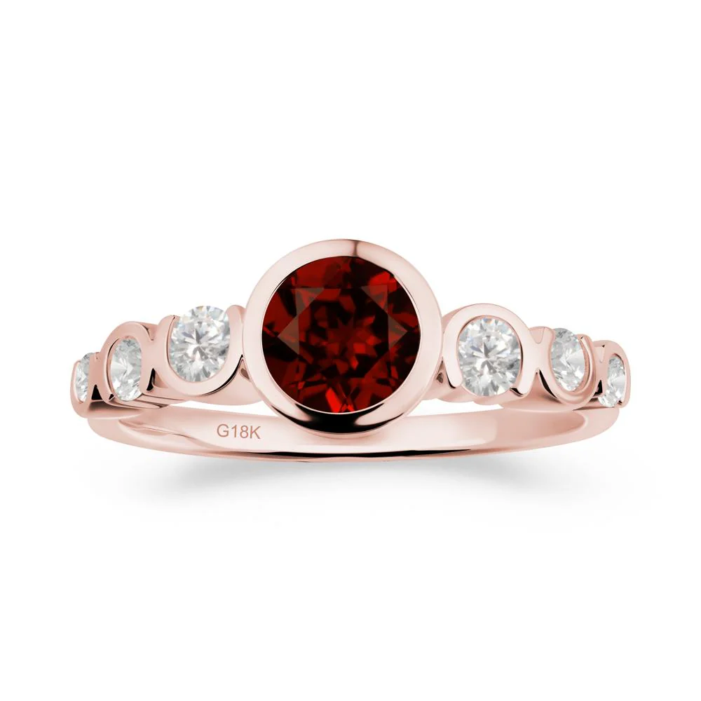 Multi Round Cut Garnet Ring - Image 4