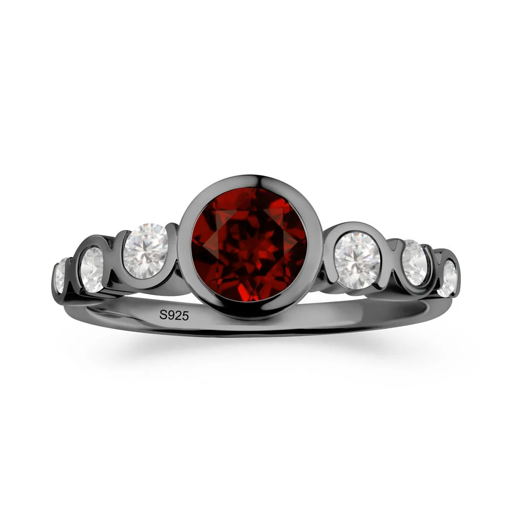 Multi Round Cut Garnet Ring - Image 5