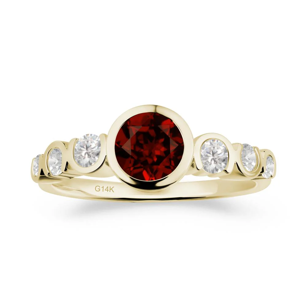 Multi Round Cut Garnet Ring - Image 7