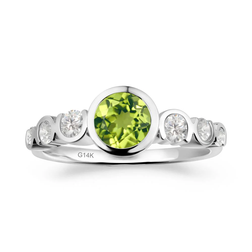 Multi Round Cut Peridot Ring - Image 2