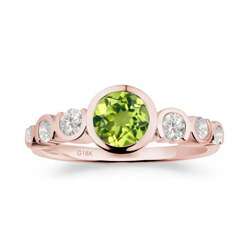 Multi Round Cut Peridot Ring - Image 4