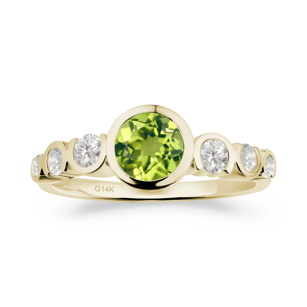 Multi Round Cut Peridot Ring - Image 5