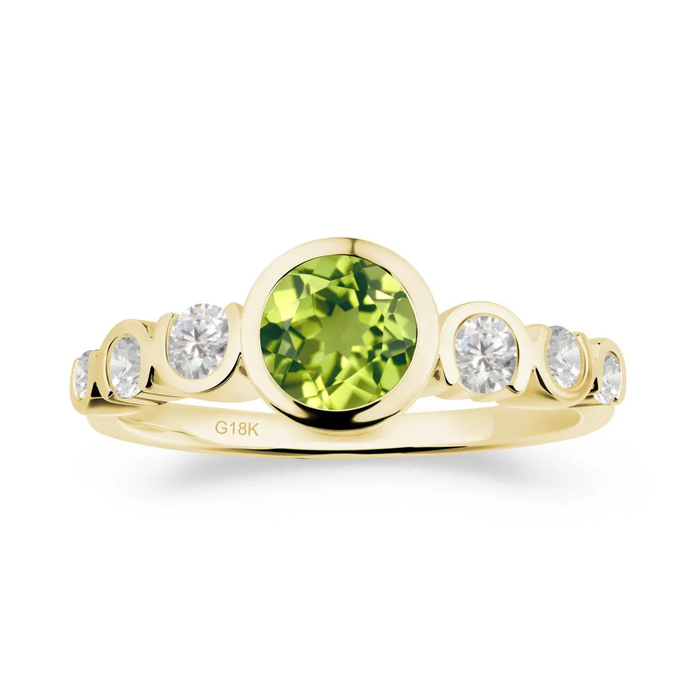 Multi Round Cut Peridot Ring - Image 6