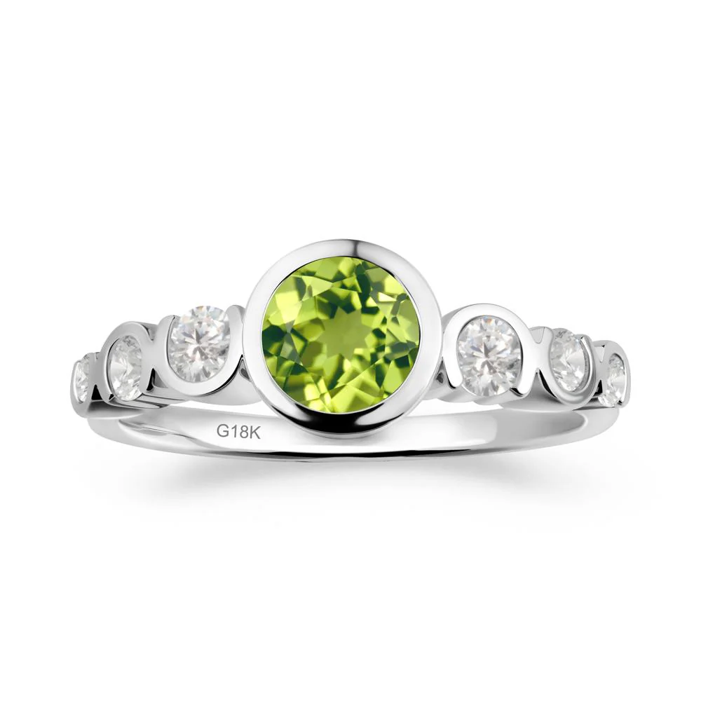 Multi Round Cut Peridot Ring - Image 8