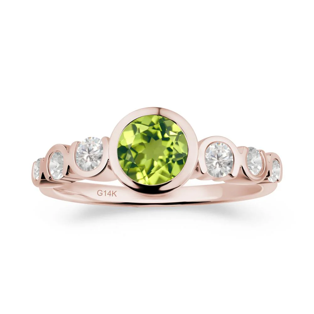 Multi Round Cut Peridot Ring - Image 9